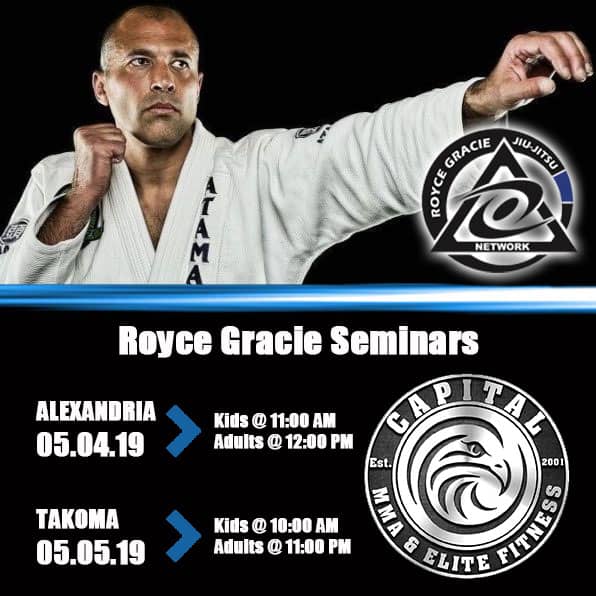 Royce Gracie Seminars  | May 4th & 5th, 2019