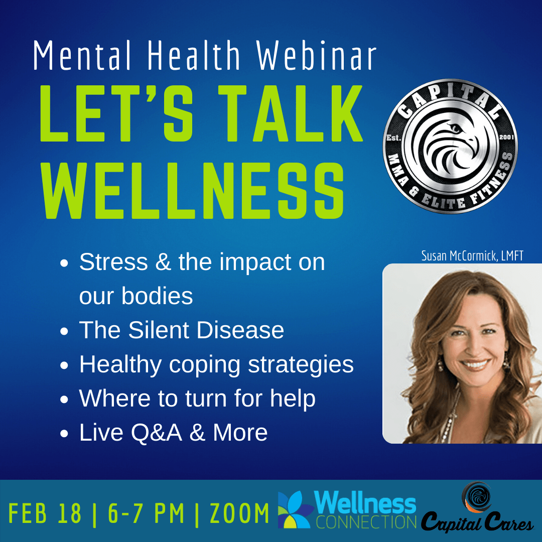 Featured image for “Did you miss the mental health webinar? | Capital MMA & Elite Fitness | Wellness Connection”